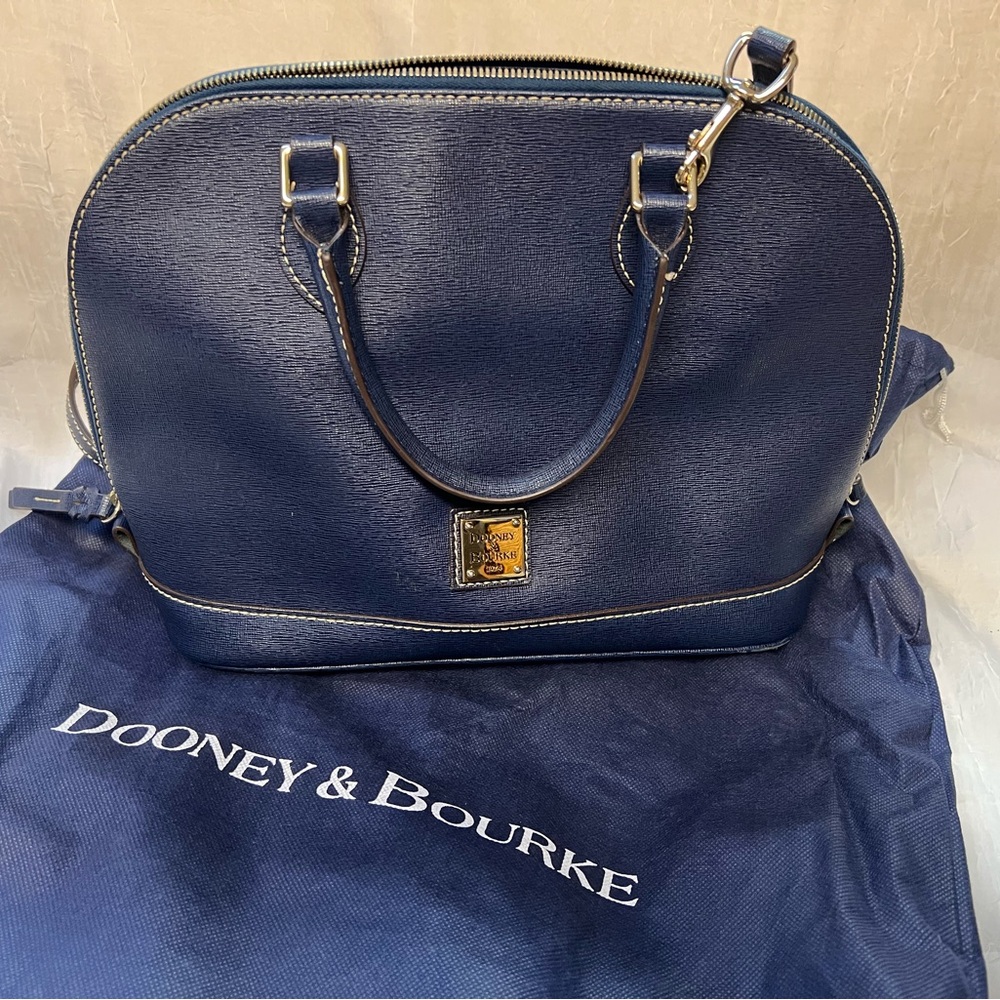 Dooney & Bourke denim blue satchel/ shoulder bag